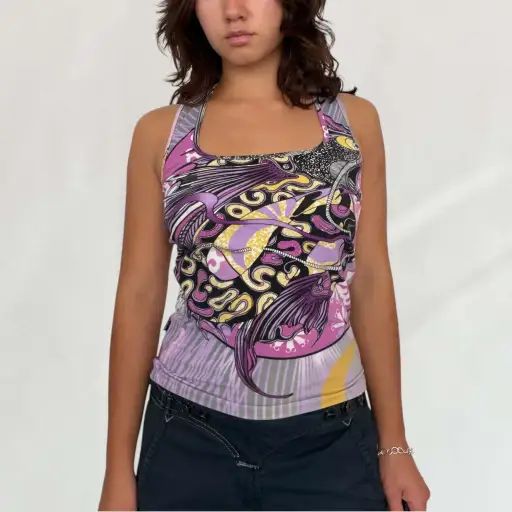 Roberto Cavalli racerback tank