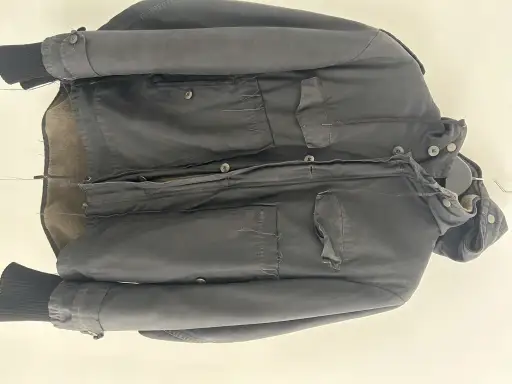 Military Dirk Schonberger raw edge coat