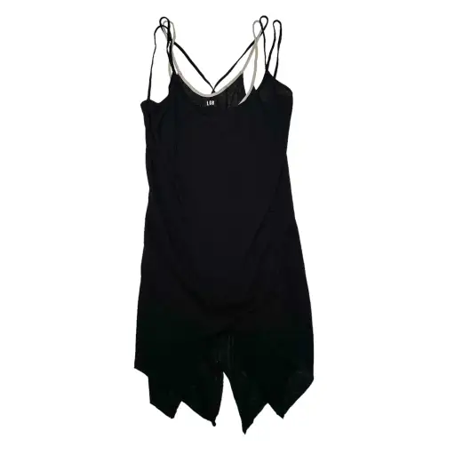 L.G.B. Asymmetric Mini Dress Black