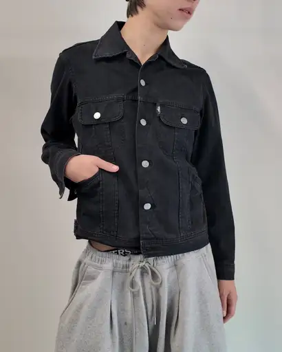 【agnès b.】black denim jacket