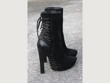 HAIDER ACKERMANN Avant-Garde Elbamatt Corset Boots NZD $4600.00