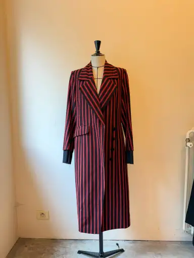 Ann Demeulemeester Striped coat F19