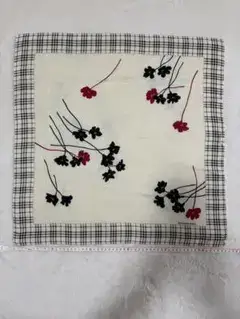 BURBERRY ☆バーバリー ☆大判ハンカチ ☆花柄 チェック