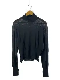 【中古】sulvam◆ニット・セーター(薄手)/S/ウール/BLK/sm-k04-820//【レディースウェア】
