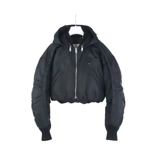 Willow Smith Malek Hooded Short Down Jacket Size