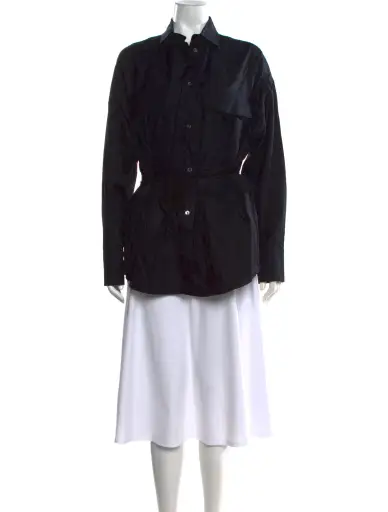 Long Sleeve Button-Up Top w/ Tags