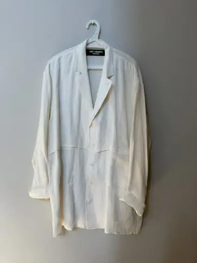 Linen yohji Yamamoto produce shirt jacket
