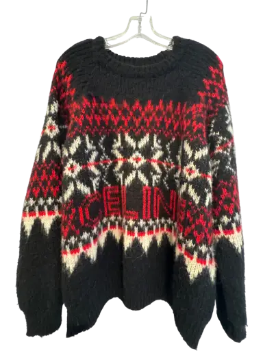 Men's Celine Black Wool Sweater