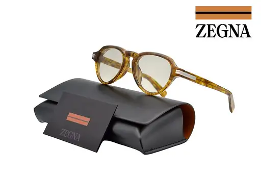 Ermenegildo Zegna - EZ0252F 47E Photochromic *1-3* - Carey Acetate Design & Silver Metal - *New Collection* & *New* - Sunglasses