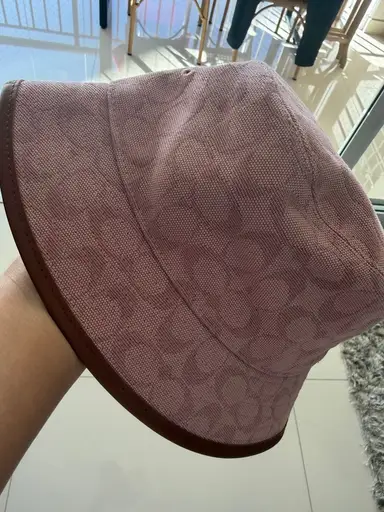 chapéu bucket hat coach rosa único