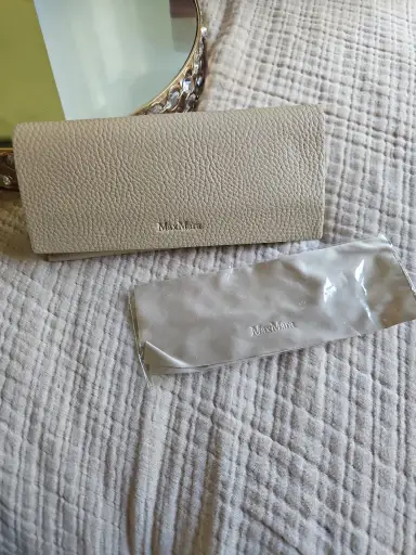 Max Mara sunglass case with branded cleaning cloth