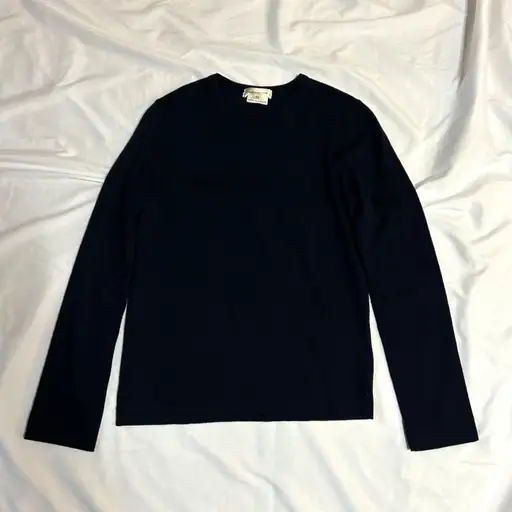 COMME des GARÇONS 06AW ウールカットソー ベーシック ネイビー 日本製