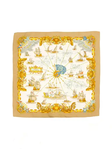Hermes Mare de Jonio Silk Scarf