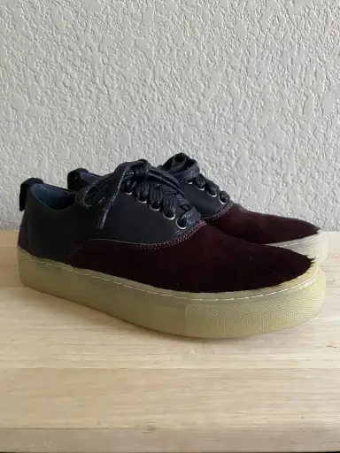 Silent Damir Doma Ferina Leather Pony Hair Low Top Sneaker