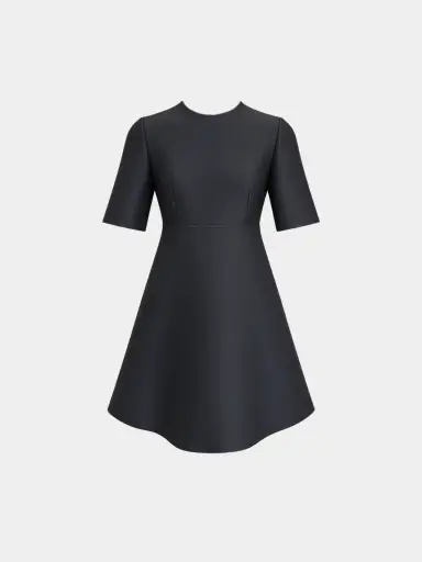 Prada 2000s Black Short Sleeve Mini Dress