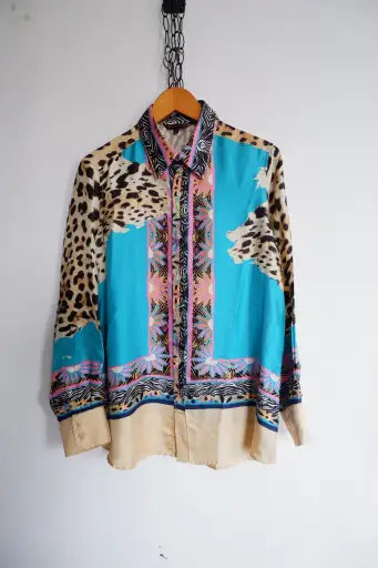 2003 Roberto Cavalli Animal Silk Printed