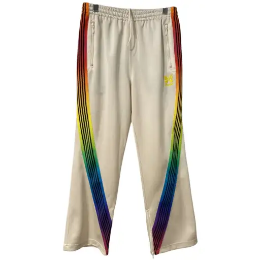 Zipped Track Pant Poly Smoothストレートトラックパンツ