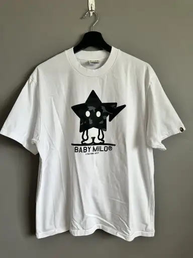 BAPE Color Camo Baby Milo STA Tee Size M White Multi Black