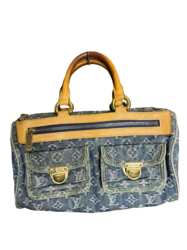 Louis Vuitton Neo Speedy Denim Hand Bag