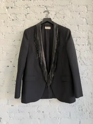 S/S 2016 SAINT LAURENT ‘FRINGE’ BLAZER