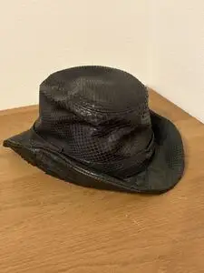 Roen ロエン 蛇革 スネークレザー ウエスタンハット 黒 サイズ2 HIROMU TAKAHARA