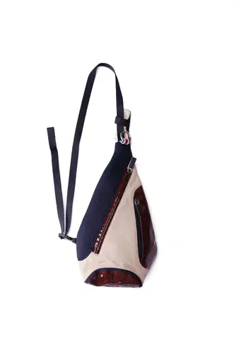 [2000SS] "miu miu" Enamel & Mesh One-Shoulder Bag with Resin Zip Puller (Designed by Miuccia Prada)