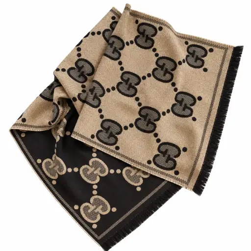 Gucci Large Logo Shimmer Scarf - nwt