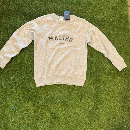 Saint Laurent Malibu grey sweatshirt 
Size:M
Dm before buying 
With tags

 #saintlauren