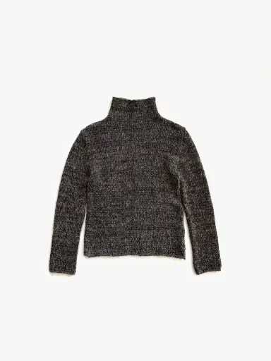 '90s Giorgio Armani High neck Sweater in Mohair Wool Nylon