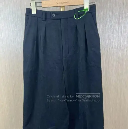 Yves Saint Laurent Black Cotton Casual Pants .