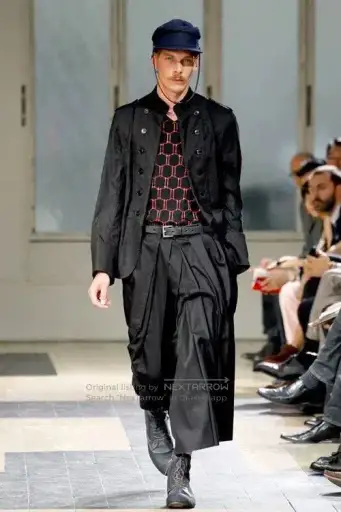 Yohji Yamamoto 2012 Patchwork Napoleon Jacket.