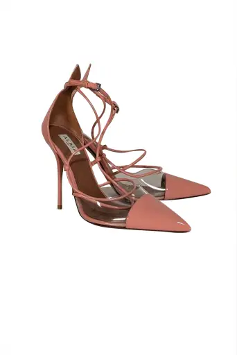 Alaia - Pink Patent Leather Strappy Pump Sz 8.5