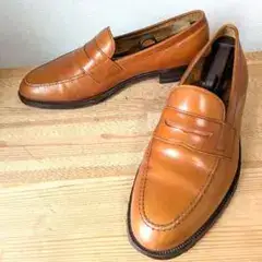 バーバリー Imperial Grade コインローファー 茶 本革 日本製