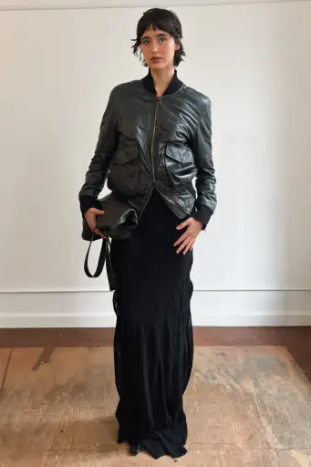 GIORGIO BRATO LEATHER BOMBER JACKET