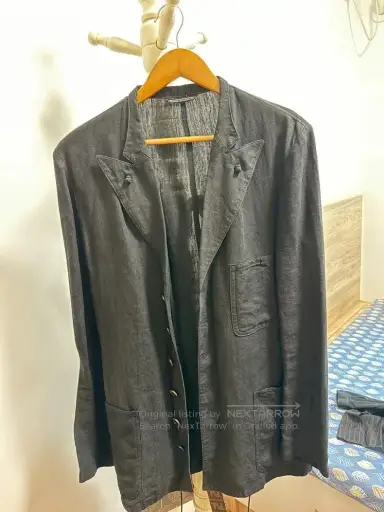 Yohji Yamamoto Linen Blazer Coat.