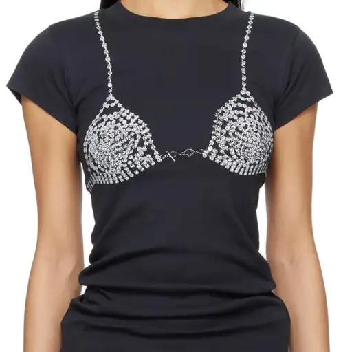 VAQUERA diamnte bra t shirt