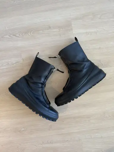 Stone Island Leather Military Boot