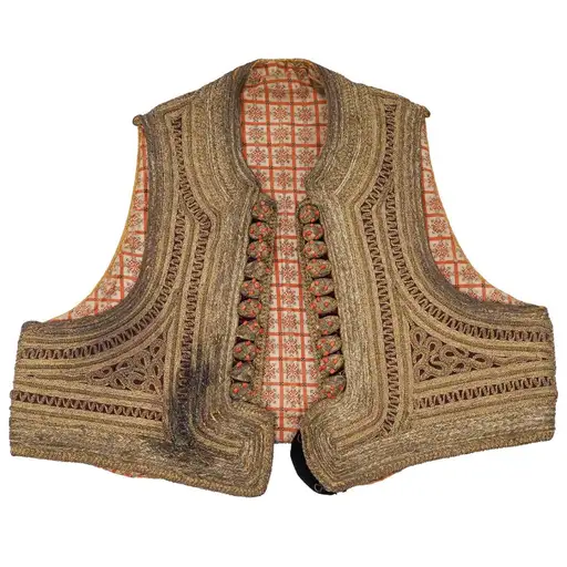 19th-Century Ottoman Balkan "Jelek" Folk Vest