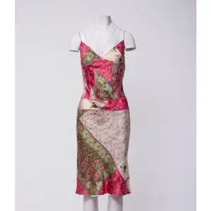 Christian Dior by John Galliano SS2004 Paisley Print Silk Midi Dress