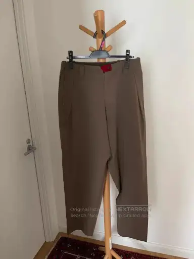 Yohji Yamamoto Brown Red Detail Pants.