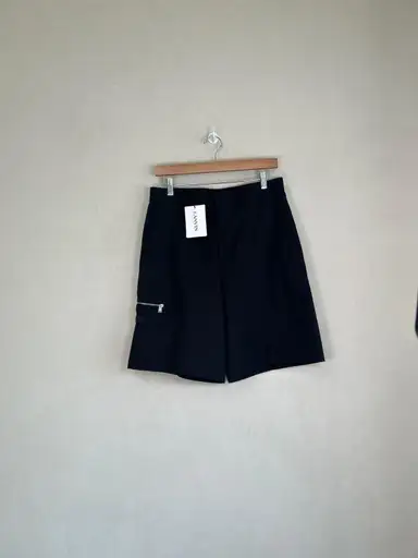 LANVIN BLACK CHINO SHORT 56 - pre-owned---good - Lanvin