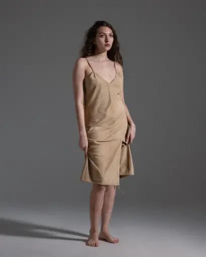 Jean Paul Gaultier Suede Slip Dress