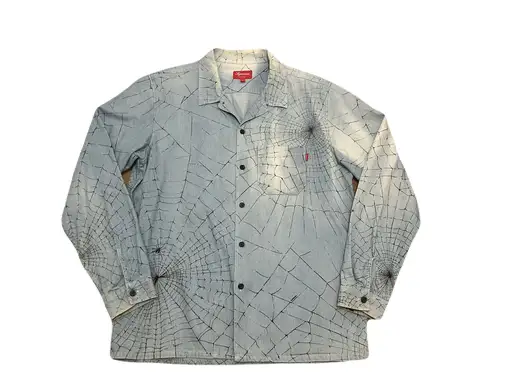 supreme spider pattern denim shirts 2016AW