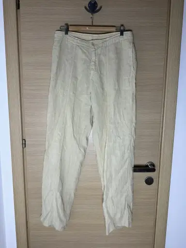 Zegna Beige Linen Pants