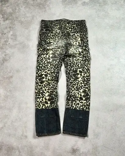 HYSTERIC GLAMOUR HYBRID SKULL CAMO CARGO JEANS