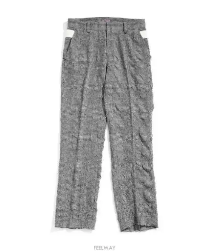 Undercover High Rise Houndstooth Trousers Gray
