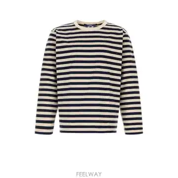 준야 와타나베 남성 티셔츠 WRT004W26 NATURALNAVY B0442315463
