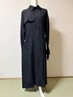 ヨウジヤマモトnoir シルク100ロングコート3号　M〜L相当