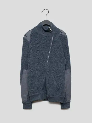 AW07 Twisted Zip-Up Sweater