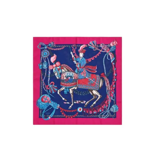 Hermes Le Timbalier Silk Scarf